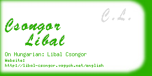 csongor libal business card